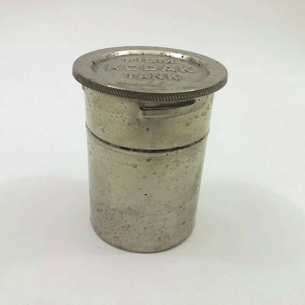 Vintage Eastman Kodak Film Developing Tank Metal 4x3 inches